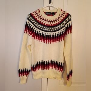 Peter England Fair Isle Vintage Sweater Size Large Unisex